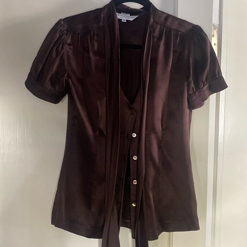 Trina Turk Neck Tie Top